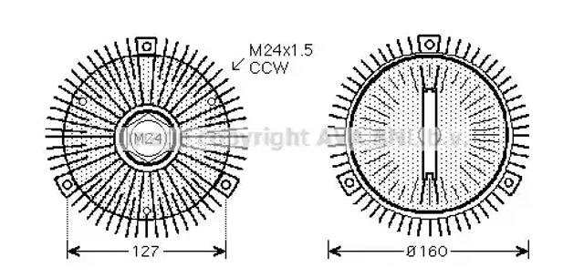 Вискозная муфта BWC327 AVA