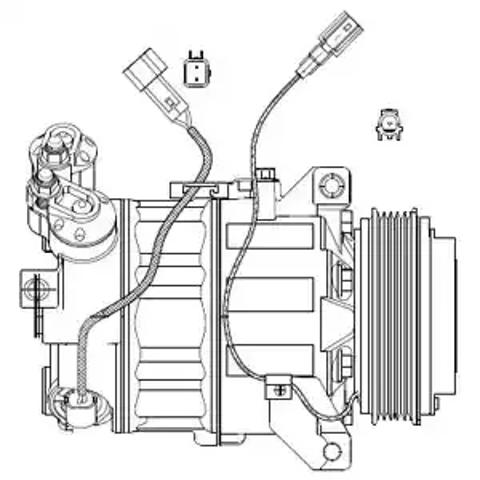 Компрессор хладагента CS20482 DELPHI