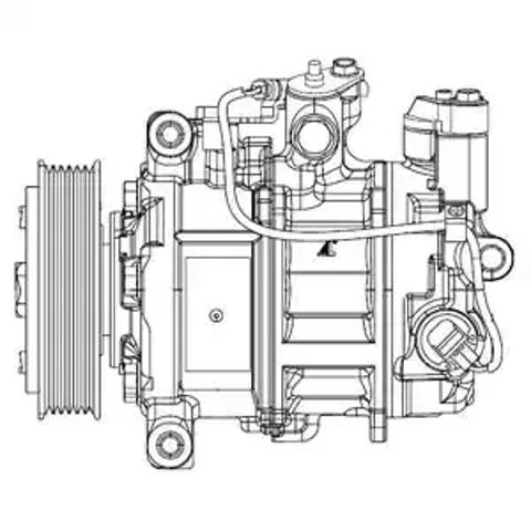 Компрессор кондиционера CS20504 DELPHI