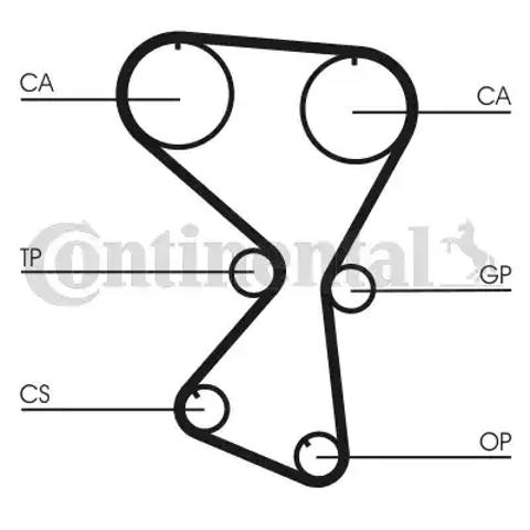 Зубчатый ремень CT1075 CONTINENTAL