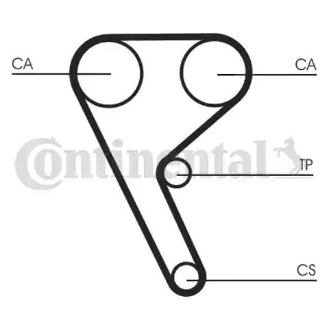 Ремень двигателя CT1157 CONTINENTAL