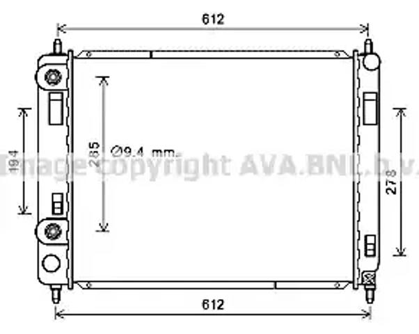 Радиатор основной CT2053 AVA