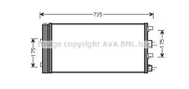 Конденсатор системы охлаждения DAA5004D AVA