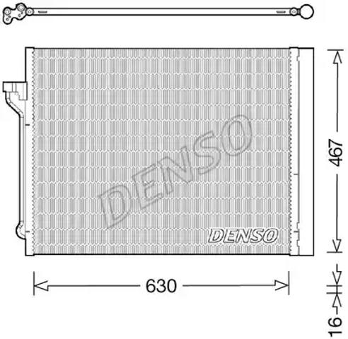 Конденсатор кондиционера DCN05029 DENSO