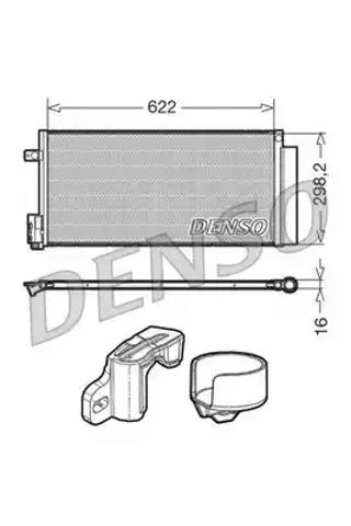 Радиатор охлаждения кондиционера DCN13110 DENSO