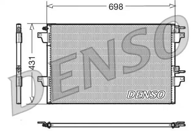 Конденсатор системы охлаждения DCN23022 DENSO