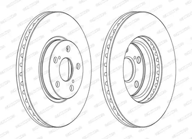 Передний тормозной диск DDF1508C FERODO
