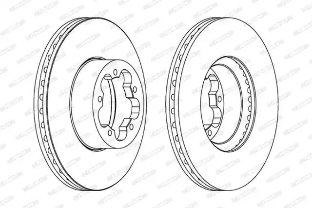 Ротор тормозной DDF1554 FERODO