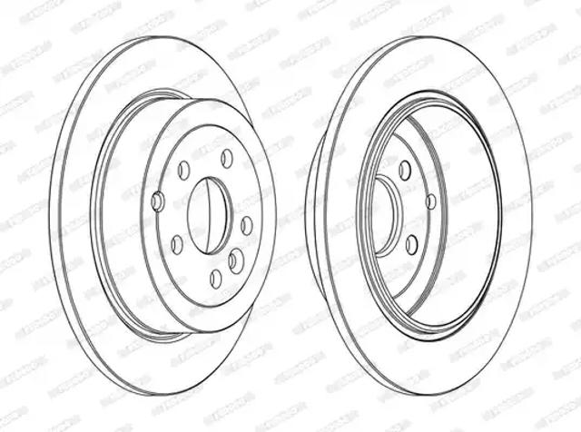Задний дисковый тормоз DDF1578C FERODO