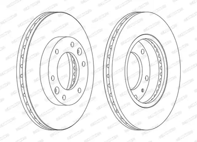 Тормоз дисковый передний DDF1612C FERODO