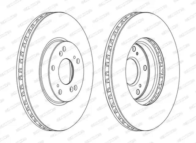 Передний тормозной диск DDF1775C FERODO