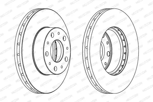 Диск тормозной передний DDF1800 FERODO