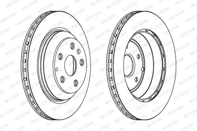 Тормозные диски DDF1855C1 FERODO