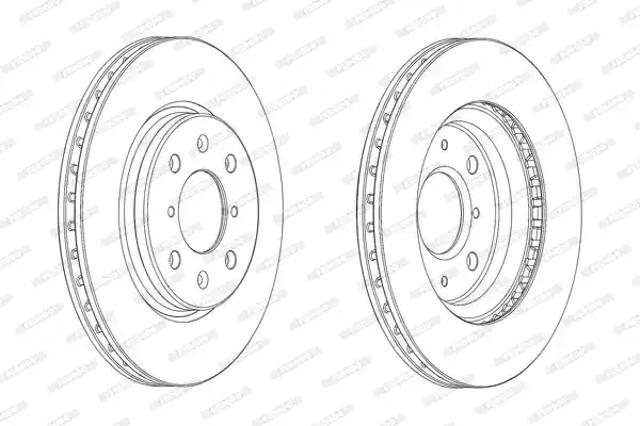 Диск тормозной передний DDF2070C FERODO