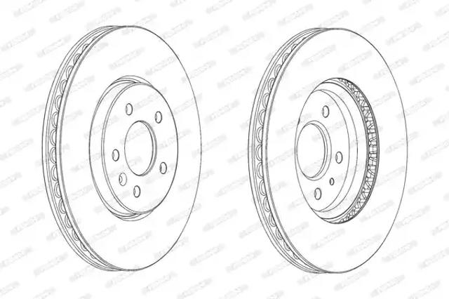 Тормоз дисковый передний DDF2191C1 FERODO