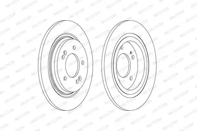 Задний дисковый тормоз DDF2604C FERODO