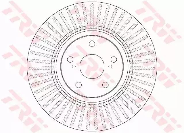Тормоз дисковый передний DF6268 TRW