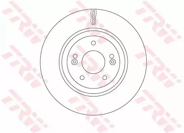 Тормоз дисковый передний DF7592 TRW