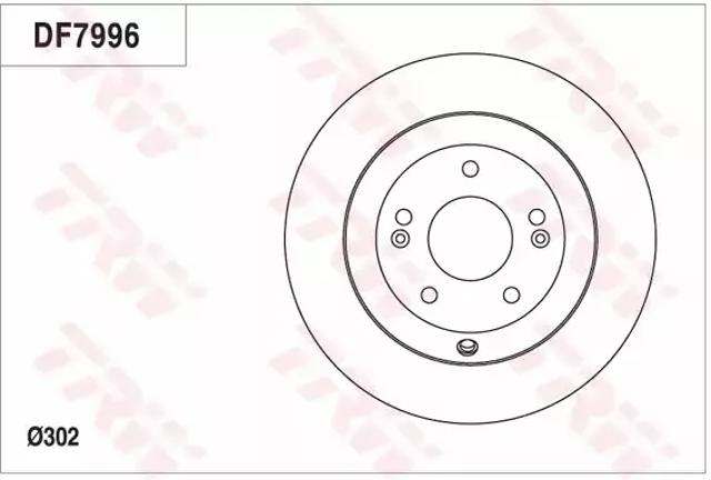 Тормозные диски DF7996 TRW