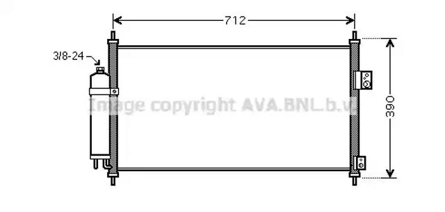 Конденсатор кондиционера DN5263D AVA