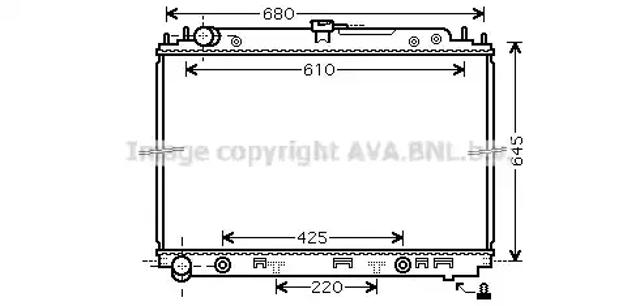 Радиатор основной DNA2297 AVA