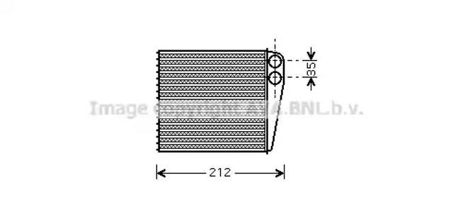 Радиатор печки DNA6256 AVA
