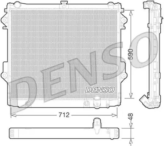 Радиатор водяной DRM50074 DENSO