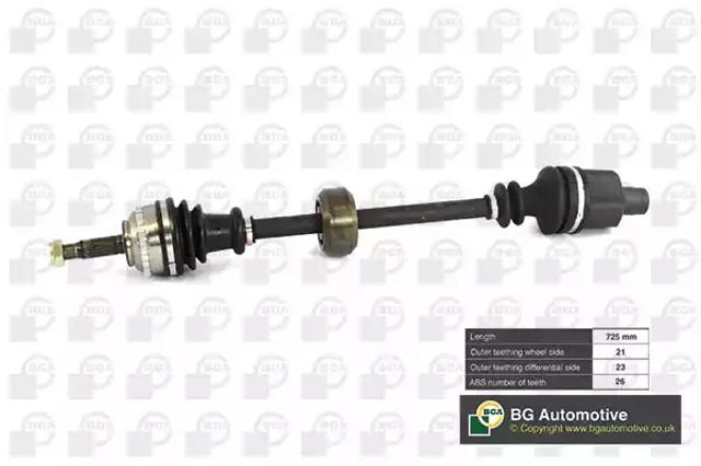 Полуось передняя, правая DS7301RA BGA