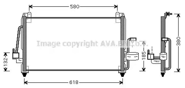 Трубопроводы и радиатор кондиционера DW5040 AVA