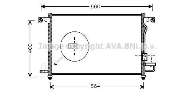Радиатор охлаждения кондиционера DW5061D AVA