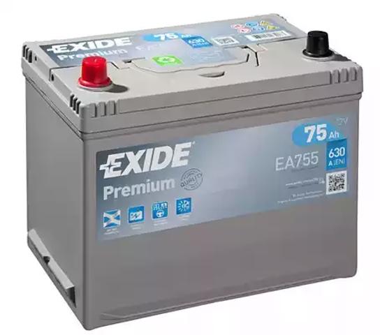 Авто аккумулятор EA755 EXIDE