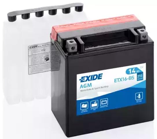 Аккумулятор  ETX16BS EXIDE