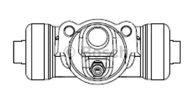 Рабочий тормозной цилиндр F026002386 BOSCH