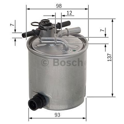 Топливный фильтр F026402096 BOSCH