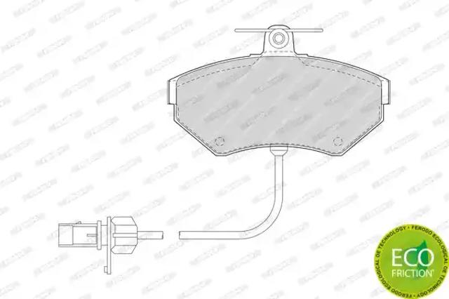 Передние тормозные колодки FDB1451 FERODO