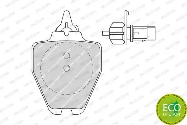 Колодки тормозные FDB1709 FERODO