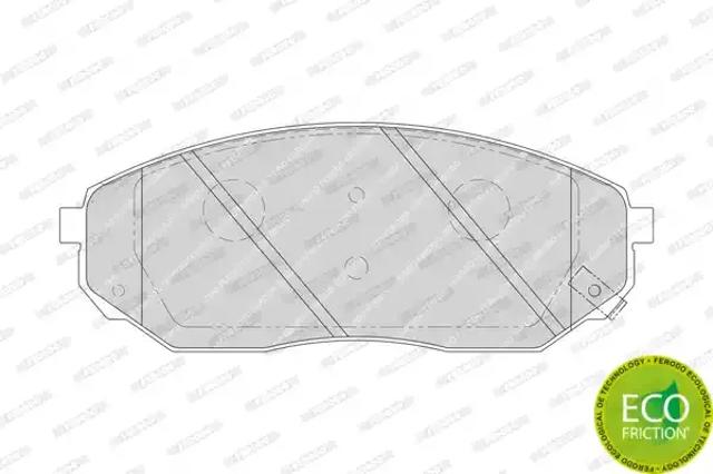 Колодки тормозные передние дисковые FDB1735 FERODO