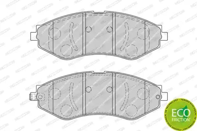 Передние тормозные колодки FDB1905 FERODO