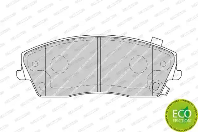 Передние тормозные колодки FDB1954 FERODO