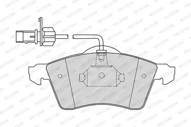 Колодки тормозные дисковые комплект FVR1518 FERODO
