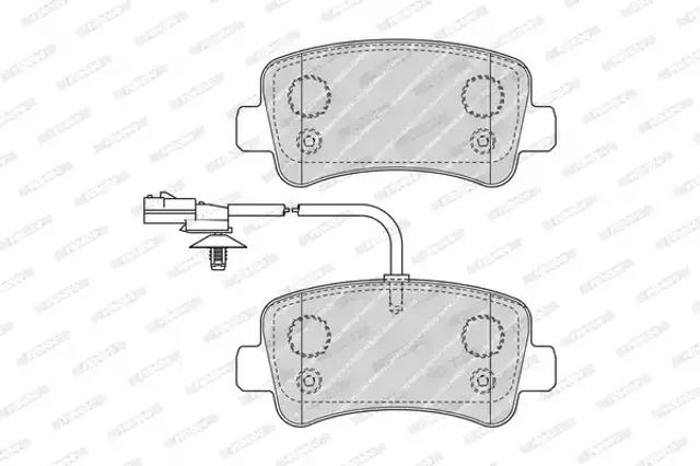 Колодки тормозные дисковые комплект FVR4348 FERODO
