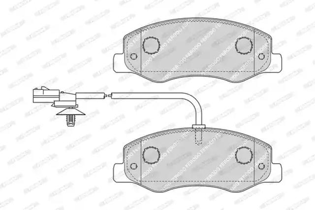Колодки тормозные дисковые комплект FVR4349 FERODO