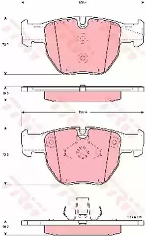 Колодки GDB1526 TRW