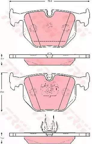 Колодки дисковые  GDB1527 TRW