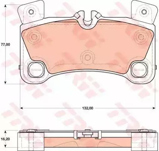 Колодки дисковые  GDB1775 TRW