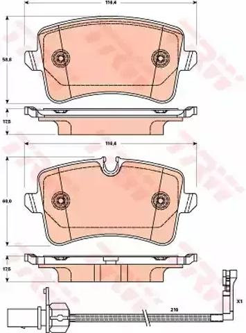 Колодки дисковые  GDB1902 TRW