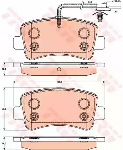 Колодки дисковые  GDB1903 TRW