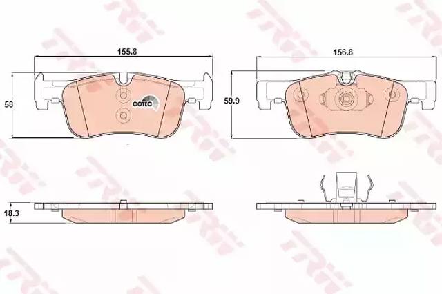 Колодки GDB1935 TRW
