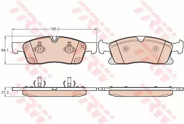 Колодки тормозные GDB1946 TRW