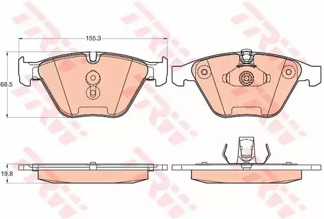 Колодки GDB2021 TRW